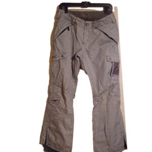 𝅺BURTON Dryride black/ white checked ski pants. Size small.  Great details!